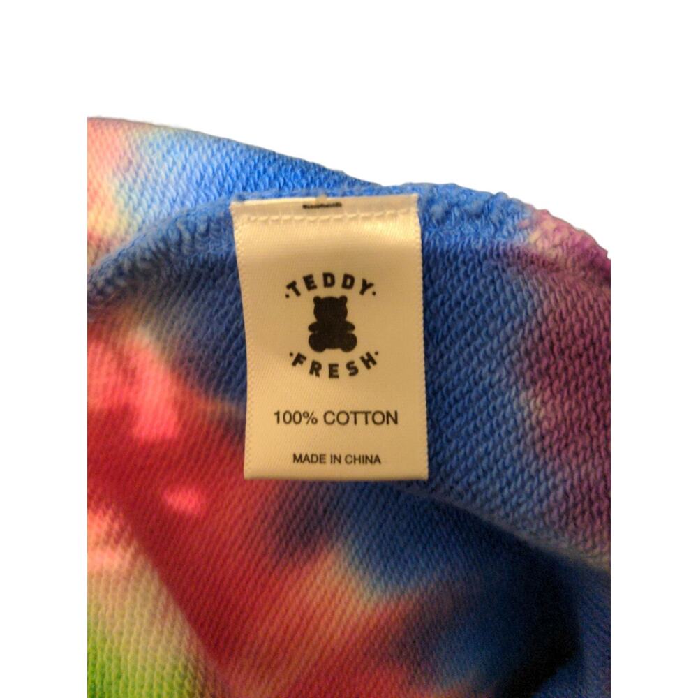 Teddy Fresh In Rainbows Tie Dye Oversized Sweatshirt Large Unisex Discontinued C - Picture 6 of 11
